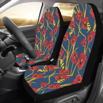 Pansy Pattern Print Design A01 Car Seat Covers (Set of 2)-JORJUNE.COM