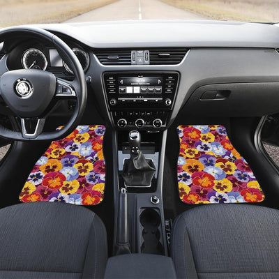 Pansy Pattern Print Design PS01 Car Floor Mats-JORJUNE.COM