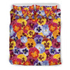 Pansy Pattern Print Design PS01 Duvet Cover Bedding Set-JORJUNE.COM