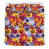 Pansy Pattern Print Design PS01 Duvet Cover Bedding Set-JORJUNE.COM