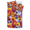 Pansy Pattern Print Design PS01 Duvet Cover Bedding Set-JORJUNE.COM