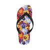 Pansy Pattern Print Design PS01 Flip Flops-JorJune