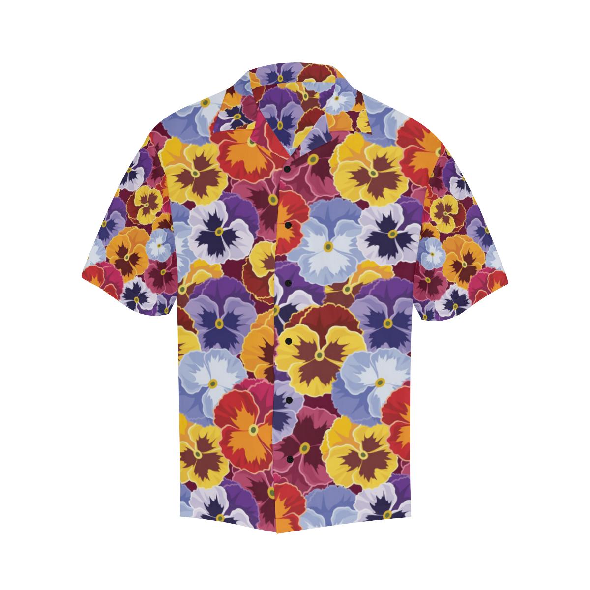 Pansy Pattern Print Design PS01 Men Hawaiian Shirt-JorJune