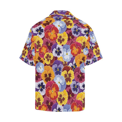 Pansy Pattern Print Design PS01 Men Hawaiian Shirt-JorJune