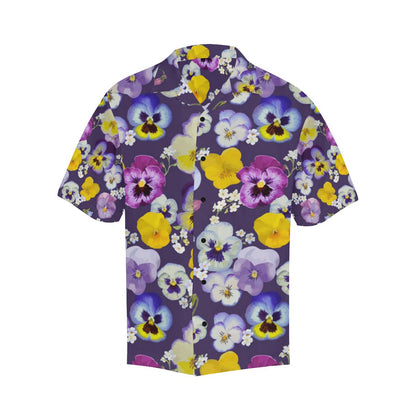 Pansy Pattern Print Design PS02 Men Hawaiian Shirt-JorJune
