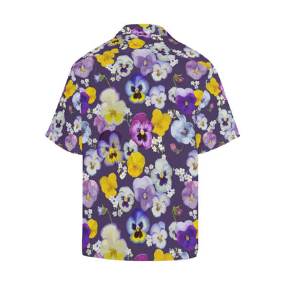Pansy Pattern Print Design PS02 Men Hawaiian Shirt-JorJune