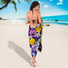 Pansy Pattern Print Design PS02 Sarong Pareo Wrap-JORJUNE.COM