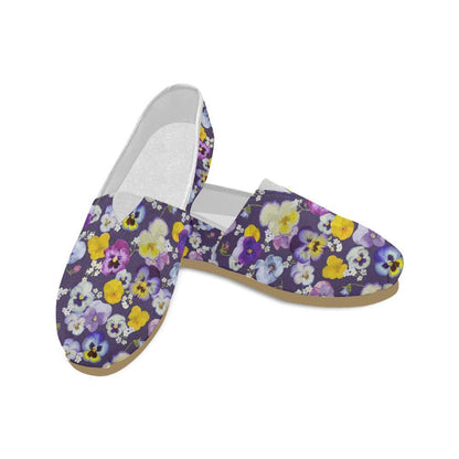 Pansy Pattern Print Design PS02 Women Casual Shoes-JorJune.com