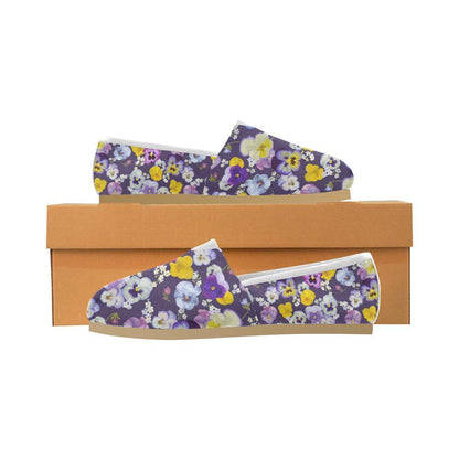 Pansy Pattern Print Design PS02 Women Casual Shoes-JorJune.com