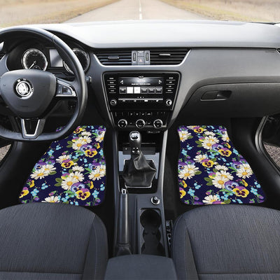 Pansy Pattern Print Design PS03 Car Floor Mats-JORJUNE.COM