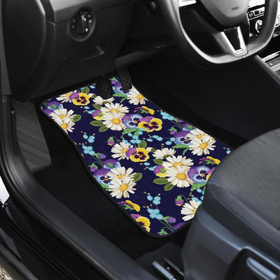 Pansy Pattern Print Design PS03 Car Floor Mats-JORJUNE.COM