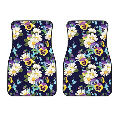 Pansy Pattern Print Design PS03 Car Floor Mats-JORJUNE.COM