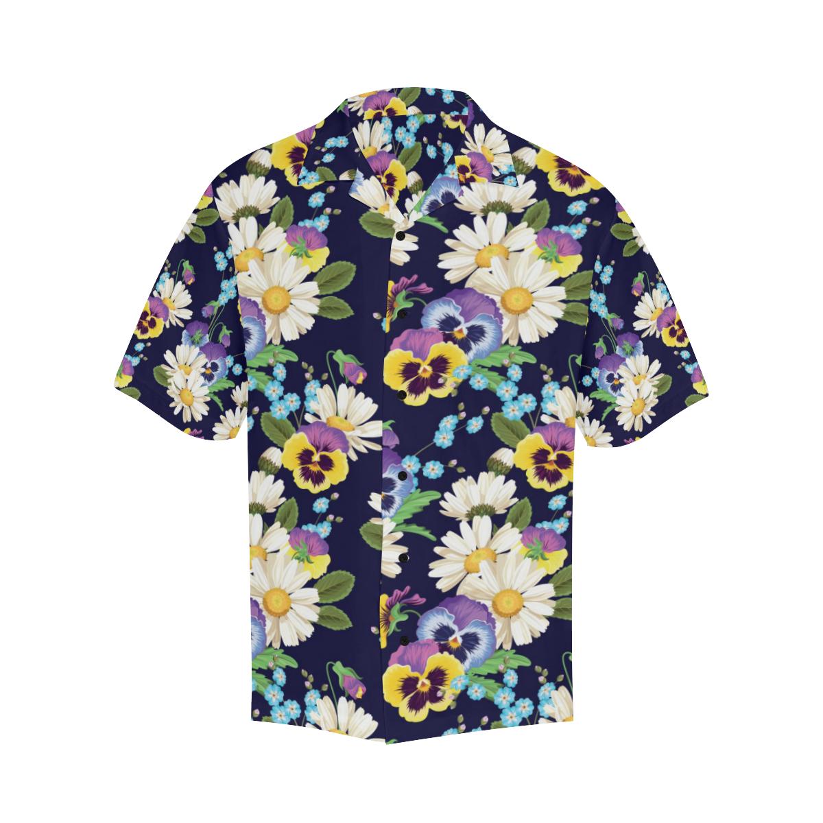 Pansy Pattern Print Design PS03 Men Hawaiian Shirt-JorJune