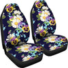 Pansy Pattern Print Design PS03 Universal Fit Car Seat Covers-JorJune