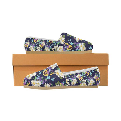 Pansy Pattern Print Design PS03 Women Casual Shoes-JorJune.com