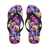 Pansy Pattern Print Design PS04 Flip Flops-JorJune