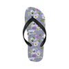 Pansy Pattern Print Design PS05 Flip Flops-JorJune