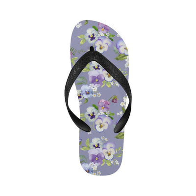 Pansy Pattern Print Design PS05 Flip Flops-JorJune