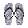 Pansy Pattern Print Design PS05 Flip Flops-JorJune