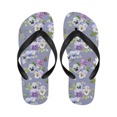 Pansy Pattern Print Design PS05 Flip Flops-JorJune