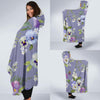 Pansy Pattern Print Design PS05 Hooded Blanket-JORJUNE.COM