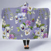 Pansy Pattern Print Design PS05 Hooded Blanket-JORJUNE.COM