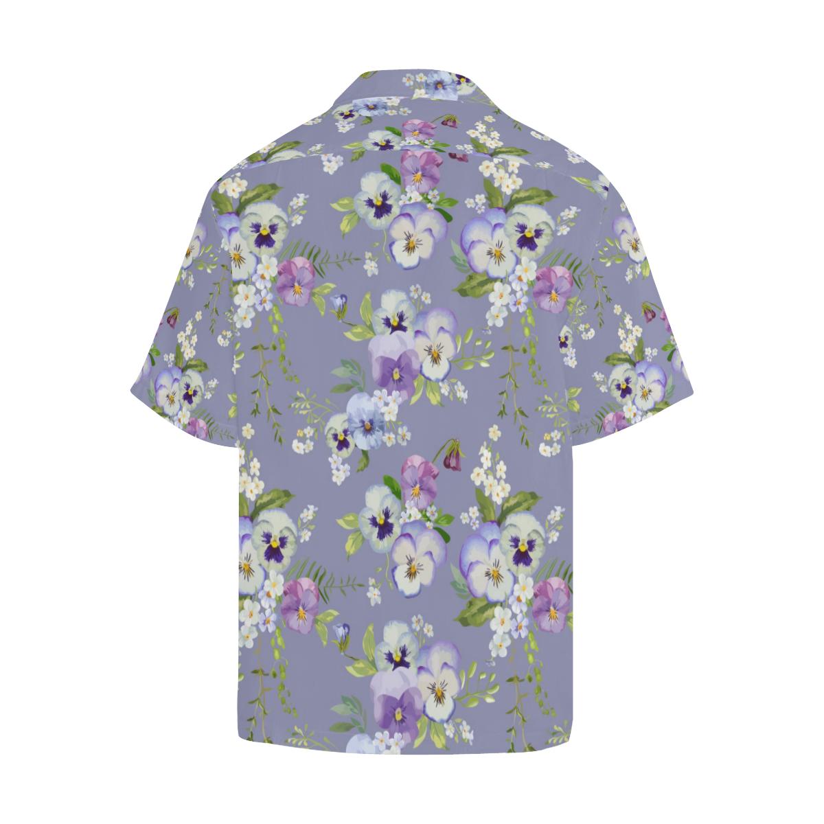 Pansy Pattern Print Design PS05 Men Hawaiian Shirt-JorJune