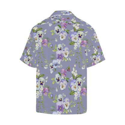 Pansy Pattern Print Design PS05 Men Hawaiian Shirt-JorJune