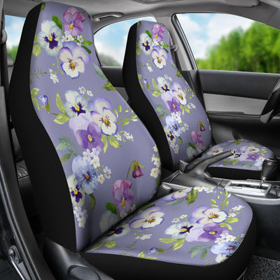 Pansy Pattern Print Design PS05 Universal Fit Car Seat Covers-JorJune