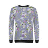 Pansy Pattern Print Design PS05 Women Long Sleeve Sweatshirt-JorJune