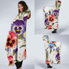 Pansy Pattern Print Design PS06 Hooded Blanket-JORJUNE.COM