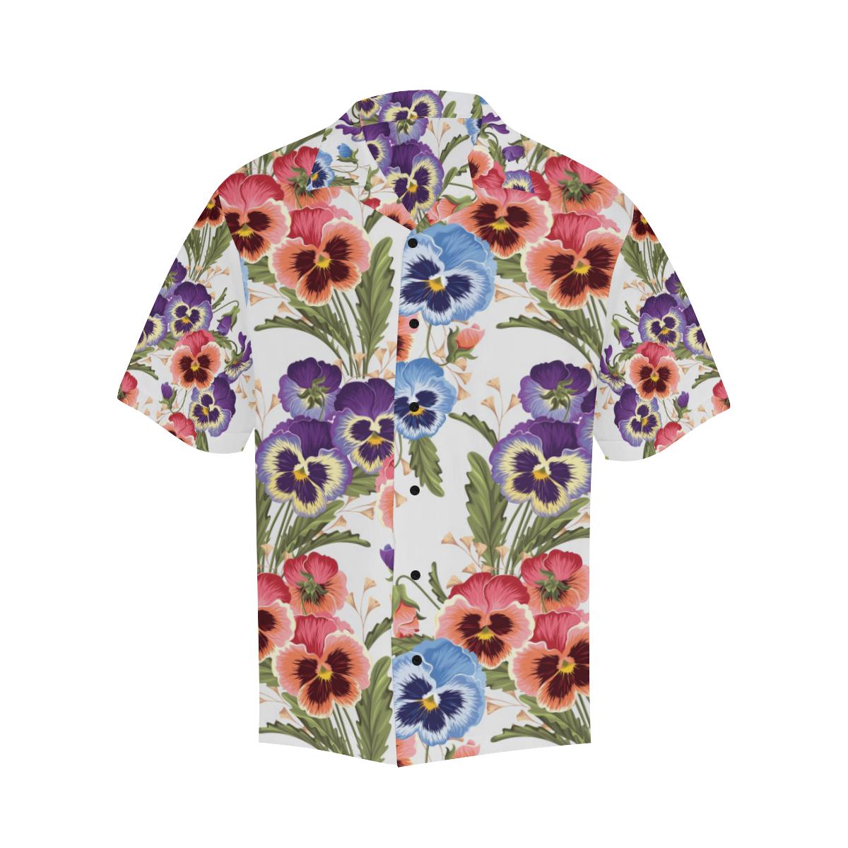 Pansy Pattern Print Design PS06 Men Hawaiian Shirt-JorJune