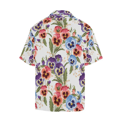 Pansy Pattern Print Design PS06 Men Hawaiian Shirt-JorJune