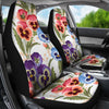 Pansy Pattern Print Design PS06 Universal Fit Car Seat Covers-JorJune