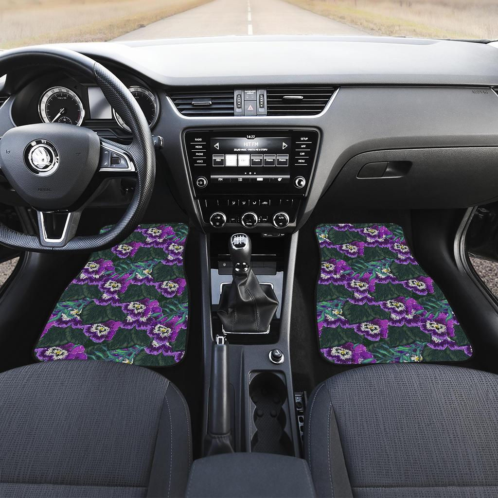 Pansy Pattern Print Design PS07 Car Floor Mats-JORJUNE.COM