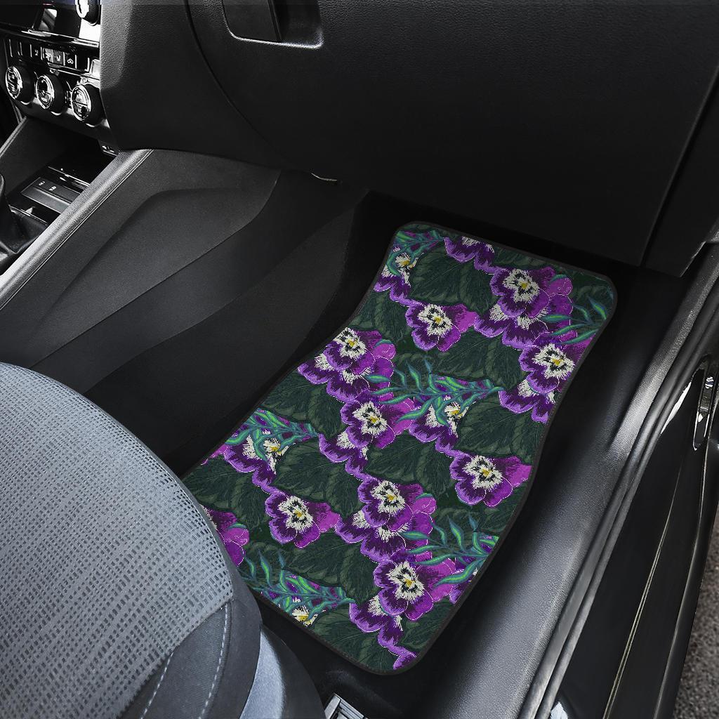 Pansy Pattern Print Design PS07 Car Floor Mats-JORJUNE.COM
