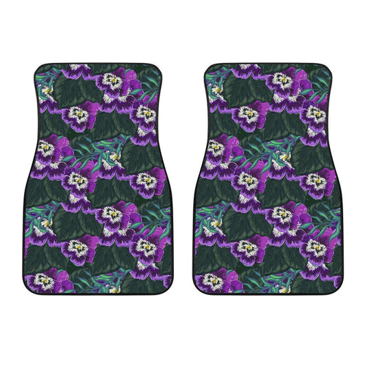 Pansy Pattern Print Design PS07 Car Floor Mats-JORJUNE.COM