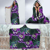 Pansy Pattern Print Design PS07 Hooded Blanket-JORJUNE.COM