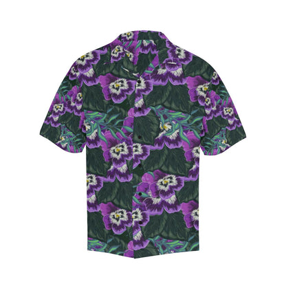 Pansy Pattern Print Design PS07 Men Hawaiian Shirt-JorJune