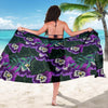 Pansy Pattern Print Design PS07 Sarong Pareo Wrap-JORJUNE.COM