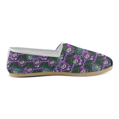 Pansy Pattern Print Design PS07 Women Casual Shoes-JorJune.com