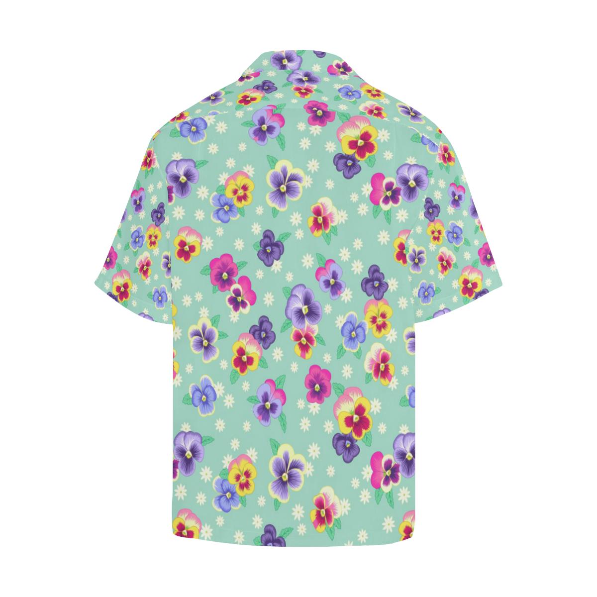 Pansy Pattern Print Design PS08 Men Hawaiian Shirt-JorJune