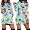 Pansy Pattern Print Design PS08 Women Hoodie Dress