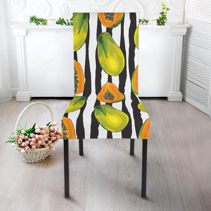 Papaya Pattern Print Design PP01 Dining Chair Slipcover-JORJUNE.COM