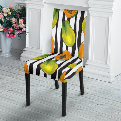Papaya Pattern Print Design PP01 Dining Chair Slipcover-JORJUNE.COM