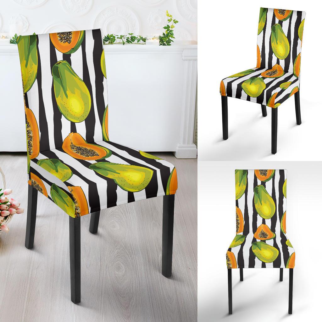Papaya Pattern Print Design PP01 Dining Chair Slipcover-JORJUNE.COM