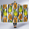 Papaya Pattern Print Design PP01 Hooded Blanket-JORJUNE.COM