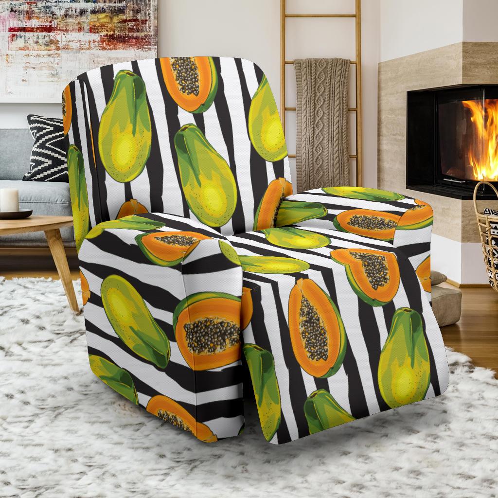 Papaya Pattern Print Design PP01 Recliner Slipcover-JORJUNE.COM