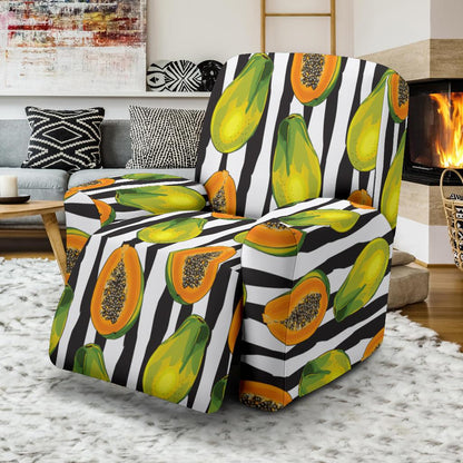 Papaya Pattern Print Design PP01 Recliner Slipcover-JORJUNE.COM