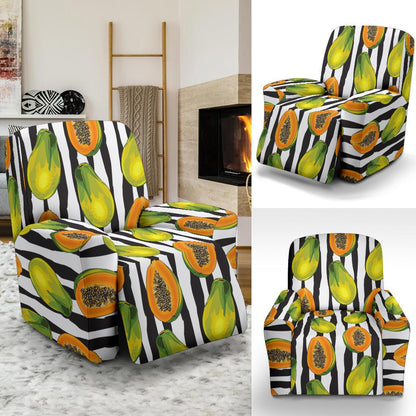 Papaya Pattern Print Design PP01 Recliner Slipcover-JORJUNE.COM